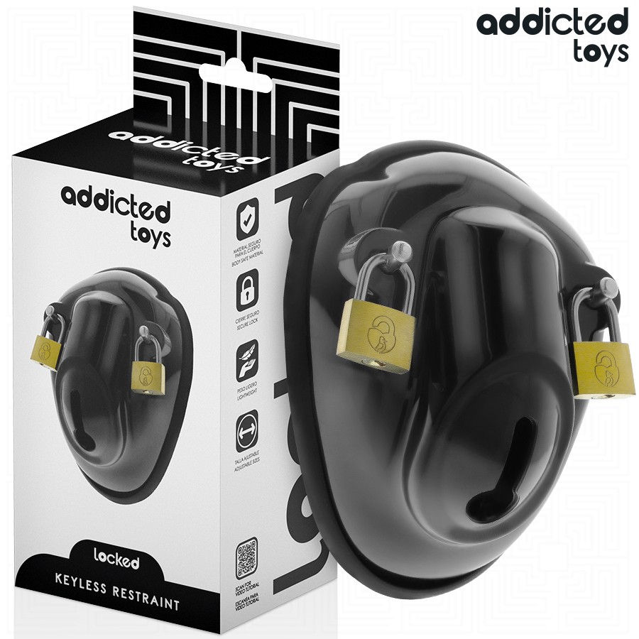 ADDICTED TOYS LOCKED - BEZKLUCZYKOWA KLATKA NA PENISA 11,5 CM